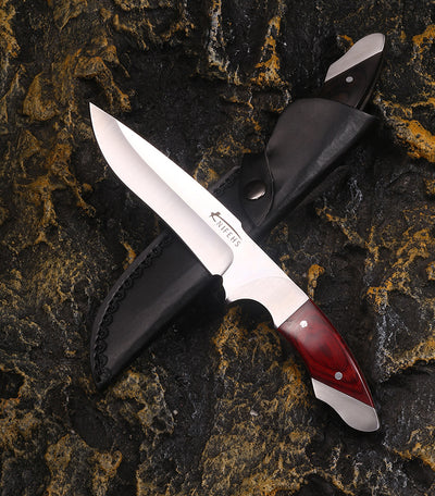 Cuchillo de Supervivencia Outdoor de Acero Cromado de Alta Dureza 9" - Image 4