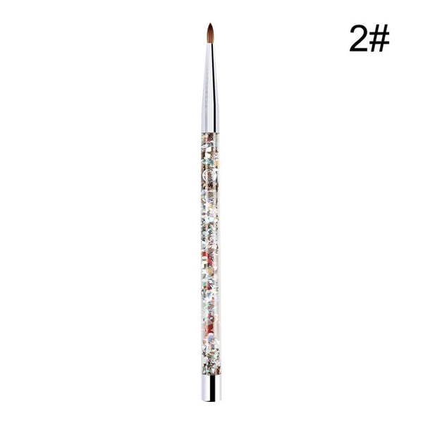 Set de 7 Brochas para Uñas Acrílicas - Nylon Profesional para Manicura