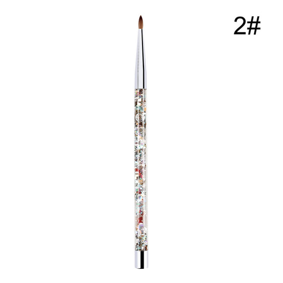 Set de 7 Brochas para Uñas Acrílicas - Nylon Profesional para Manicura