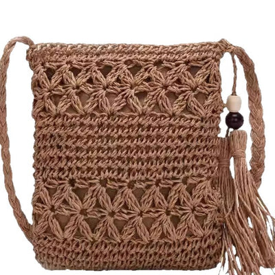 Bolso Tejido Cuadrado Pequeño - Bandolera Compacta y Elegante para Diario - Image 5