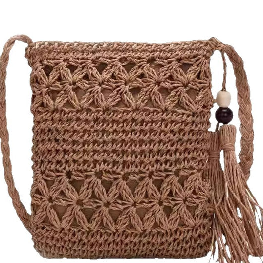 Bolso Tejido Cuadrado Pequeño - Bandolera Compacta y Elegante para Diario - Image 5