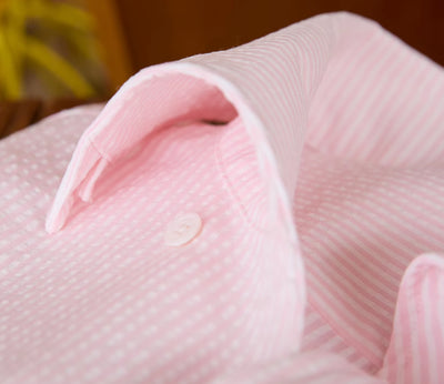 Camisa Retro a Rayas con Cuello Clásico y Mangas Largas - Image 3