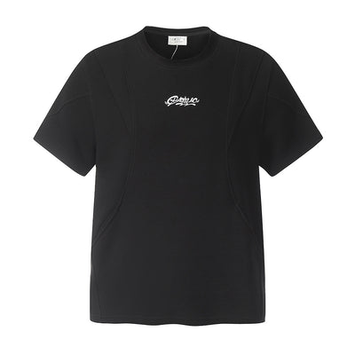 Camiseta Manga Corta Hombre con Costuras Divididas - Image 5