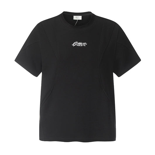 Camiseta Manga Corta Hombre con Costuras Divididas - Image 5