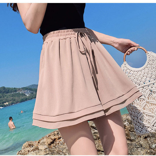 Pantalones Cortos Elásticos sin Planchado - Talla Plus para Uso Diario - Image 5