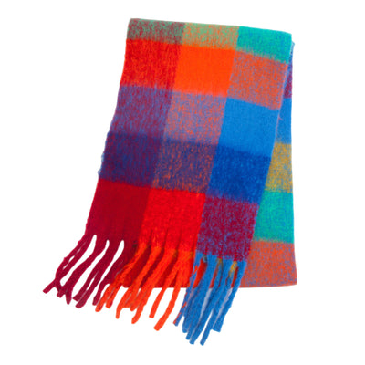Bufanda Gruesa Cuadros Otoño Invierno - Diseño Multicolor Elegante - Image 29