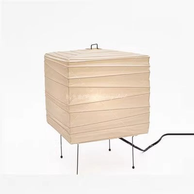 Lámpara de Piso Estilo Japonés con Pantalla de Papel de Arroz Retro - Image 5
