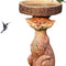 Comedero para Pájaros Decorativo Zorro de Resina - Diseño Animal Cartoon