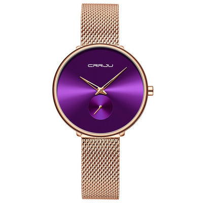 Reloj de Pulsera Mujer Acero Inoxidable Malla Minimalista - Image 7
