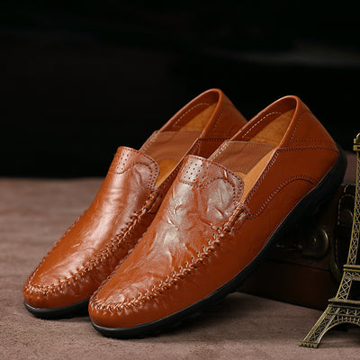 Zapatos Casuales de Cuero para Hombre Estilo Británico Ligeros y Versátiles - Image 6