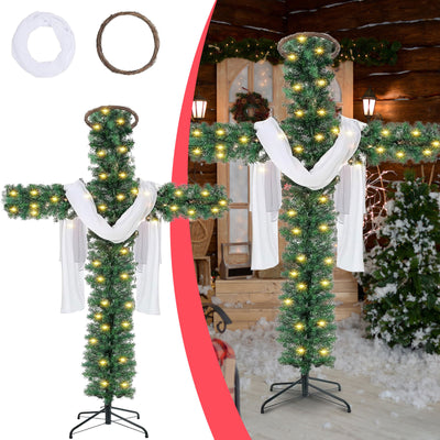 Árbol de Navidad Decorativo para Interiores con Cruz - Image 4