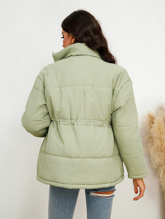 Chaqueta de Algodón con Cintura Ajustable y Cordones - Image 10