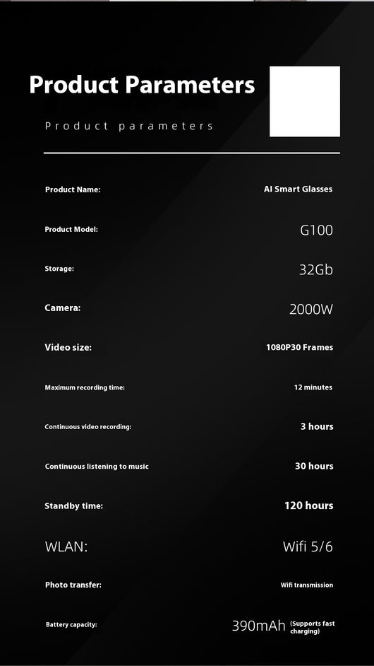 Gafas Inteligentes con Cámara HD Anti-vibración para Grabación Profesional - Image 21
