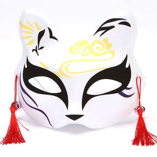 Máscaras de Gato y Zorro Estilo Japonés para Disfraz y Presentaciones Infantiles - Image 10