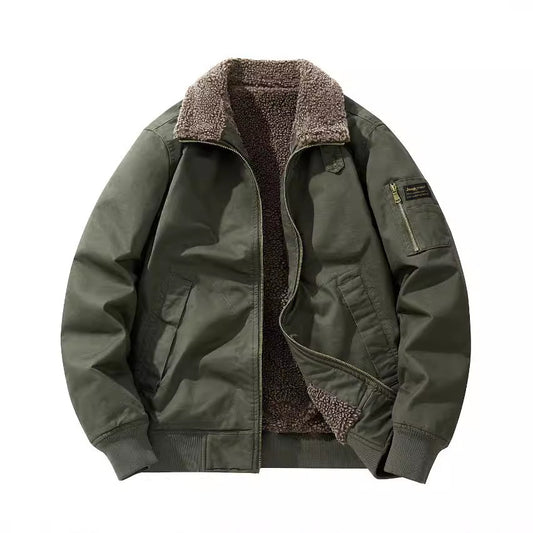 Overol Casual Holgado de Algodón Grueso Forrado en Fleece para Tallas Grandes - Image 3