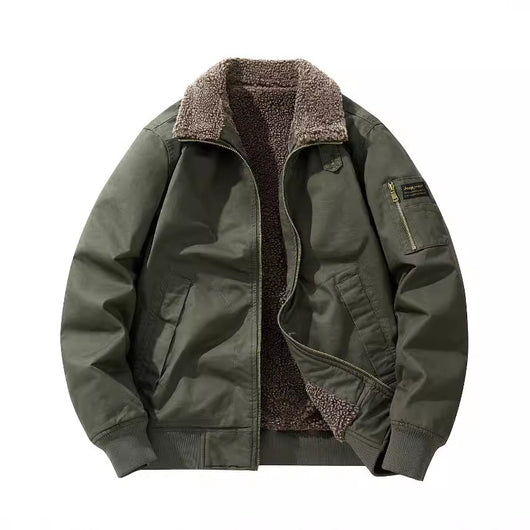 Overol Casual Holgado de Algodón Grueso Forrado en Fleece para Tallas Grandes - Image 3