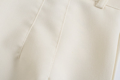 Pantalón Casual de Cintura Alta Ajustado en Colores Lisos - Image 57