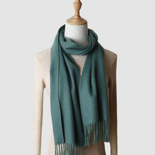 Bufanda de Cachemira Pura Colores Sólidos para Otoño e Invierno - Image 13