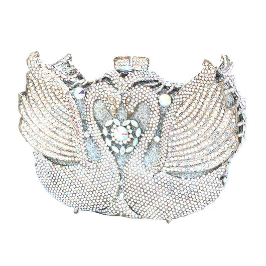 Bolso Pequeño Swan Moon con Lentejuelas y Diamantes - Image 6