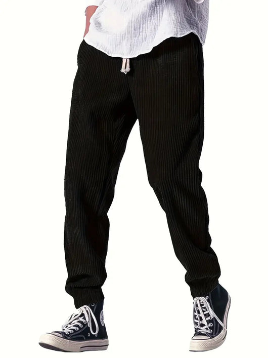 Pantalones Casuales Deportivos Tipo Waffle Gruesos para Otoño Invierno - Image 29