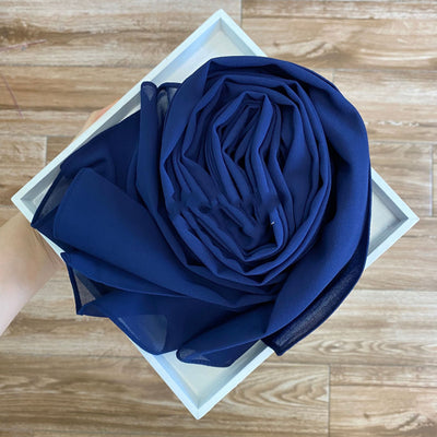 Pañuelo Hijab de Gasa Perlada Liso para Mujer - Image 57