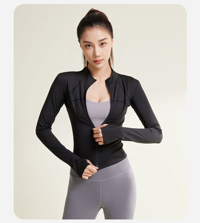 Chaqueta de Yoga Patchwork Transpirable y Resistente a los Rayos UV - Image 14