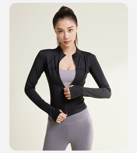 Chaqueta de Yoga Patchwork Transpirable y Resistente a los Rayos UV - Image 14