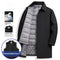 Chaqueta de Plumas de Pato Blanca para Hombre - Estilo Casual Ejecutivo