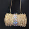 Cartera Clutch Vacía con Diamantes - Estuche Rígido de Lujo