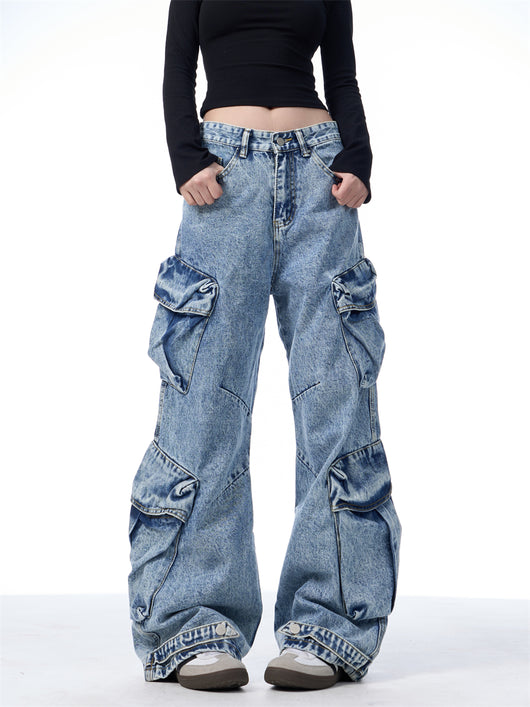 Pantalones de Trabajo Mujer Talle Ancho con Bolsillos Múltiples - Image 22