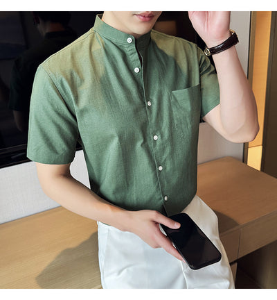 Camisa Hombre Lino Algodón Transpirable Ligera - Image 29