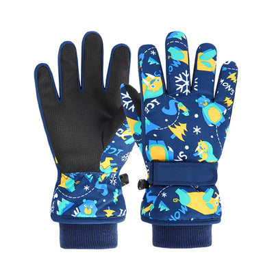 Guantes de Esquí Infantiles con Forro Polar Grueso para Calidez - Image 10