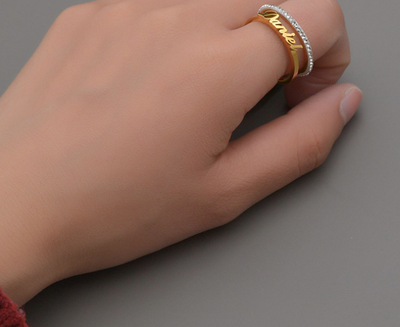 Anillo Personalizado de Acero Inoxidable Grabado - Image 12