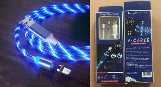 Cable Magnético 3 en 1 con LED y Carga Rápida - Image 9