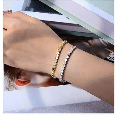 Pulsera de Moissanita Redonda Plateada en Oro - Diseño Burbuja Exclusivo para Mujer - Image 9