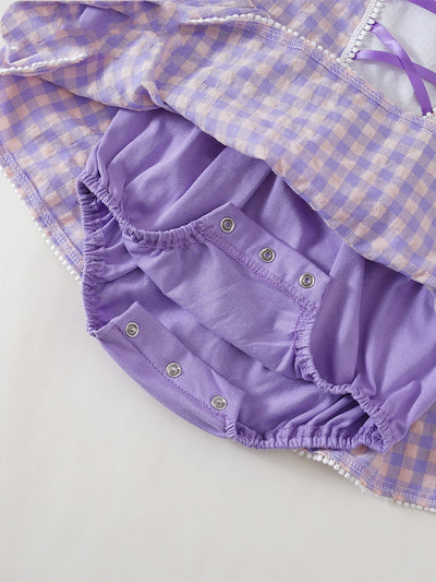 Vestido de Verano Princesa Bebé a Cuadros - Image 4