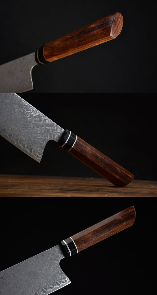 Cuchillo de Cocina Damascus Check Sante Pequeño - Image 13