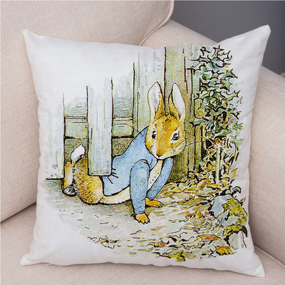 Funda de Cojín Conejo Cartoon Piel de Melocotón para Sofá y Decoración del Hogar - Image 12