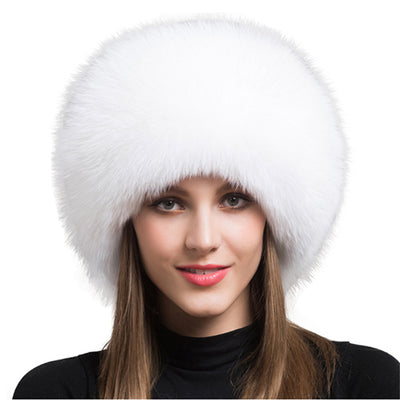 Gorro de Piel de Zorro con Protección Auditiva para Mujer - Image 7