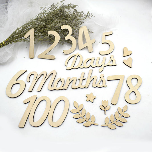 Calendario Mensual de Madera para Bebés y Niños Pequeños