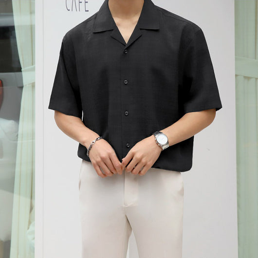Camisa a Cuadros de Manga Corta para Hombre - Estilo Casual y Fresco - Image 4