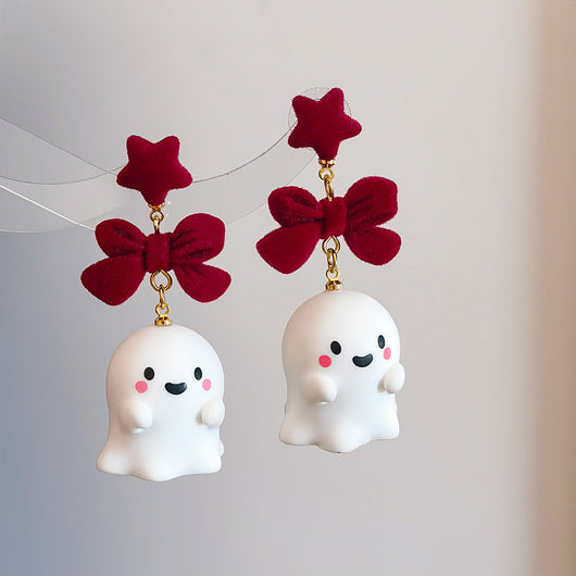 Aretes de Halloween con Fantasma Encantador - Image 5