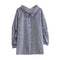 Camisa Cuadros Manga Tres Cuartos Lantern