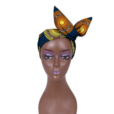 Cinta para la Cabeza Ankara Ajustable - Tela Batik Conmemorativa - Image 2