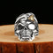Anillo de Calavera Hip Hop Punk Plata 925 Estilo Personalidad