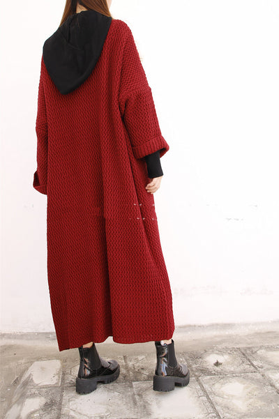 Cardigan Oversized de Punto Grueso Talla Grande - Image 7