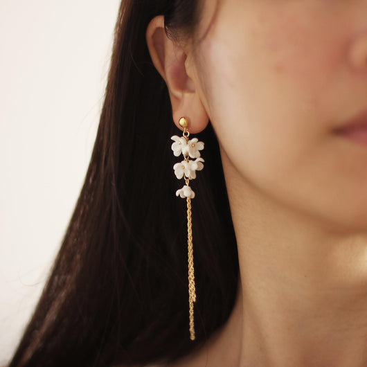 Conjunto de Joyería en Porcelana Hueso con Diseño Artístico Osmanthus - Image 8