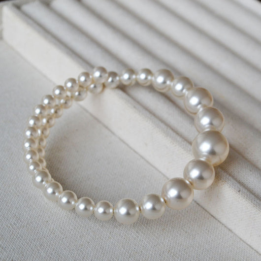 Pulsera de Perlas Degradadas - Elegancia Refinada para Mujeres - Image 11