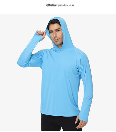 Playera Protección UV con Capucha - Secado Rápido Manga Larga - Image 7