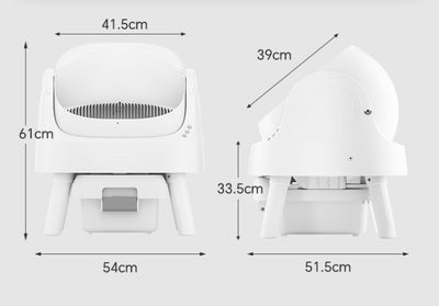 Arenero Automático Blanco con Desodorante - Image 10
